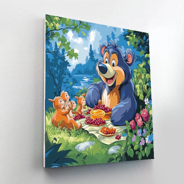 Baloo Honey Treat Numbered painting kits