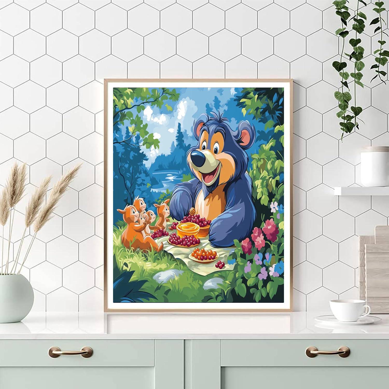 Baloo Honey Treat Numbered painting kits
