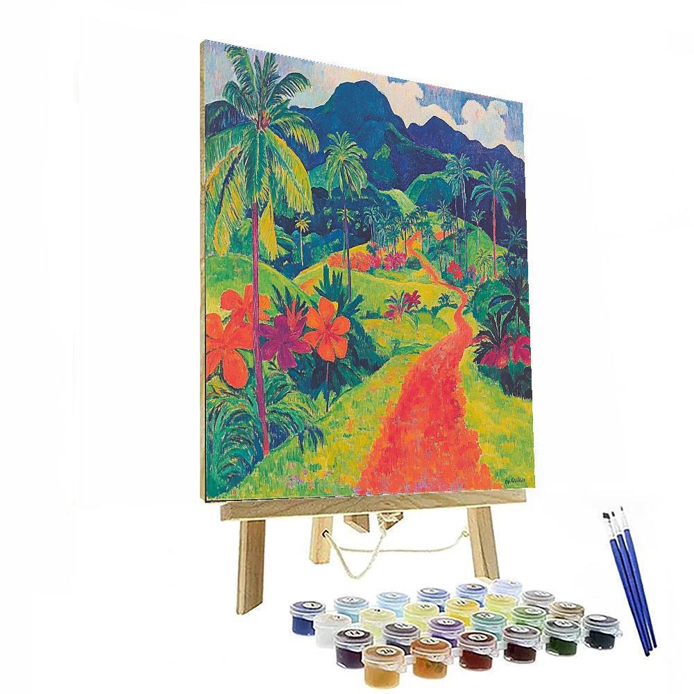 Paul Gauguin Inspired Tropical Landscape Painting by numbers kit