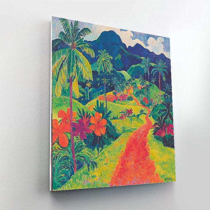 Paul Gauguin Inspired Tropical Landscape Painting by numbers kit
