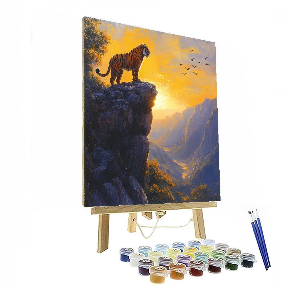 Shere Khan Tall Gaze Paint by numbers art