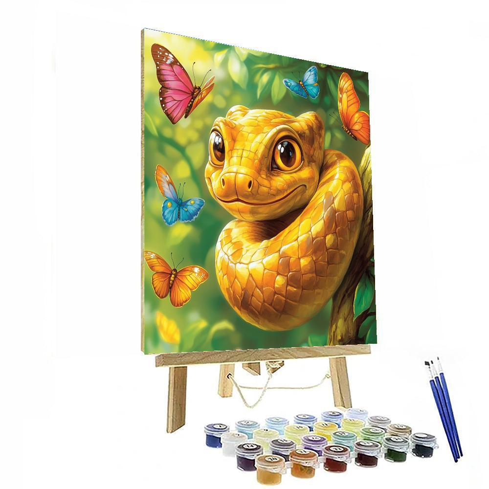 Kaa Curious Coil Number painting