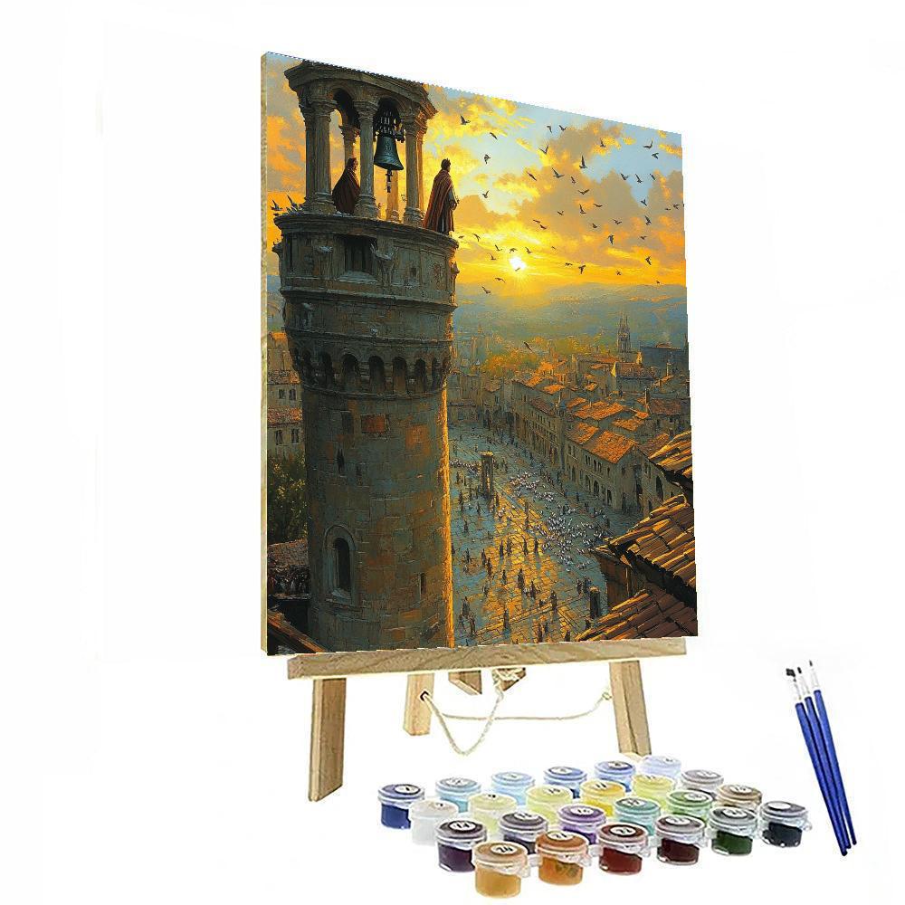 Quasimodo Bell Tower View paint by color