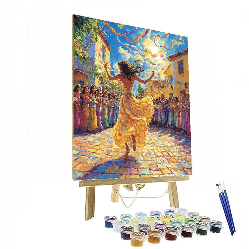 Esmeralda Dance Circle paint by numbers