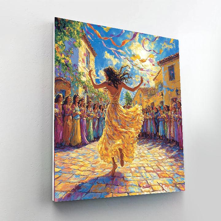 Esmeralda Dance Circle paint by numbers