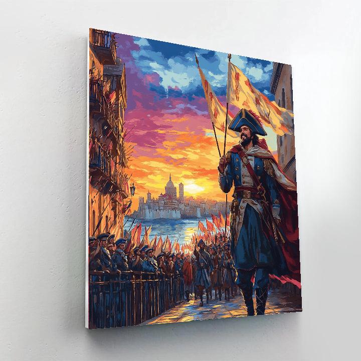 Phoebus Sunset Parade painting number kit