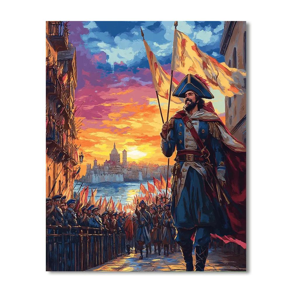 Phoebus Sunset Parade painting number kit