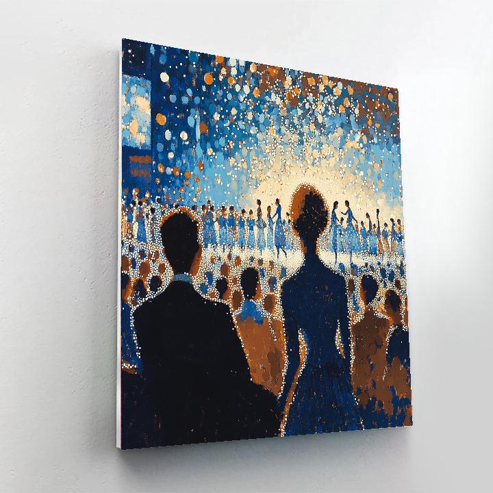 Georges Seurat Inspired Ballet Audience paint by numbers