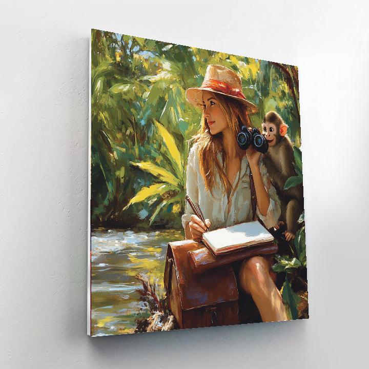 Jane Explorer Notebook Paint by numbers art