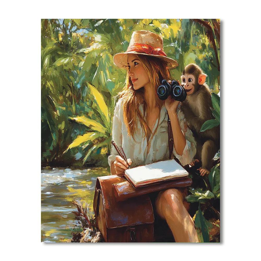 Jane Explorer Notebook Paint by numbers art