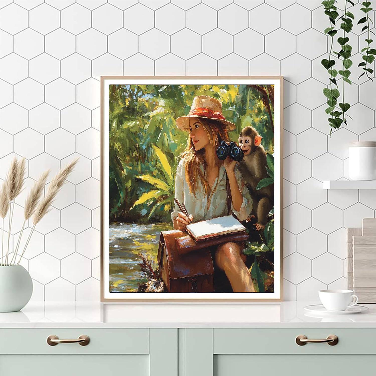 Jane Explorer Notebook Paint by numbers art