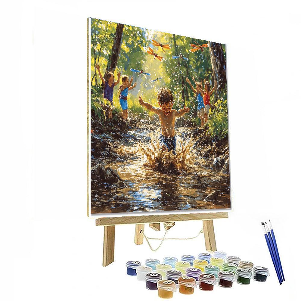 Tantor Mud Splash Numbered painting kits
