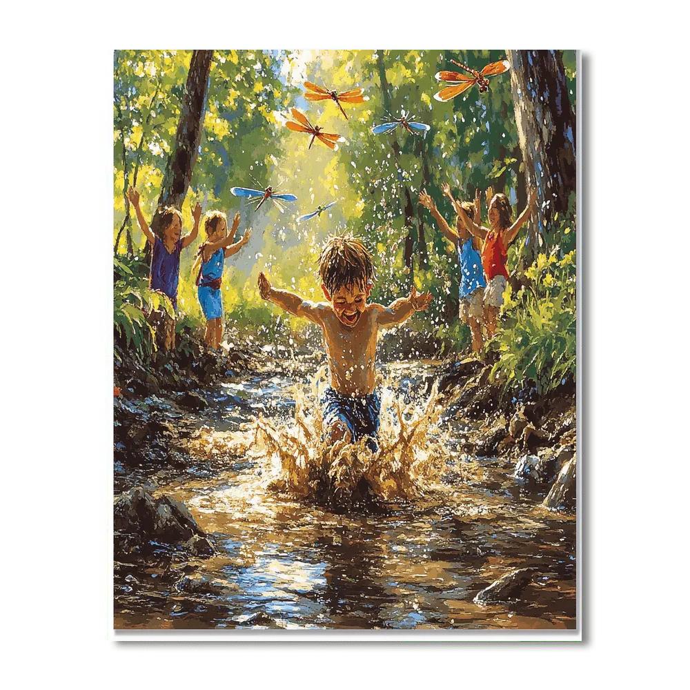 Tantor Mud Splash Numbered painting kits