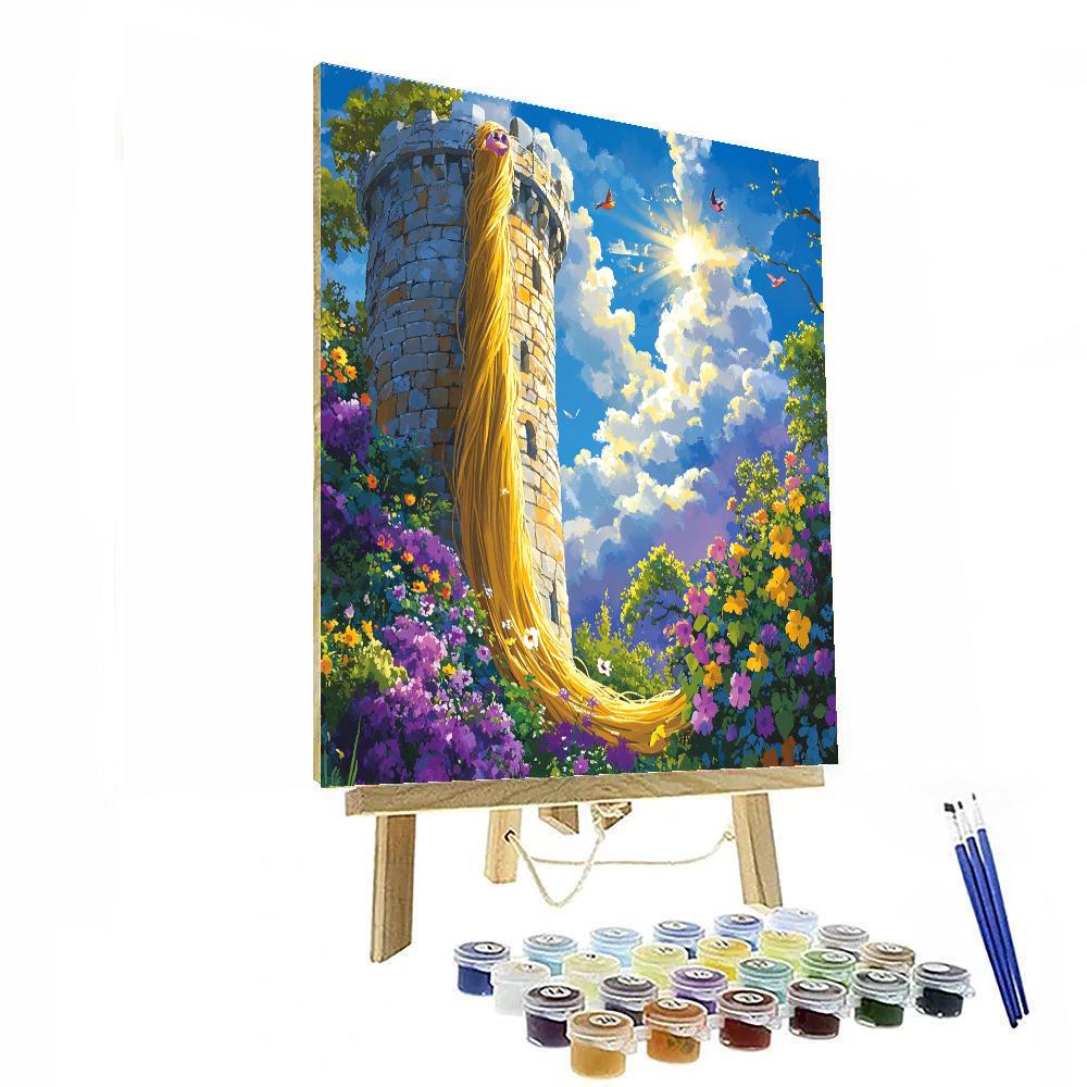 Rapunzel’s Tower Dreaming paint by color