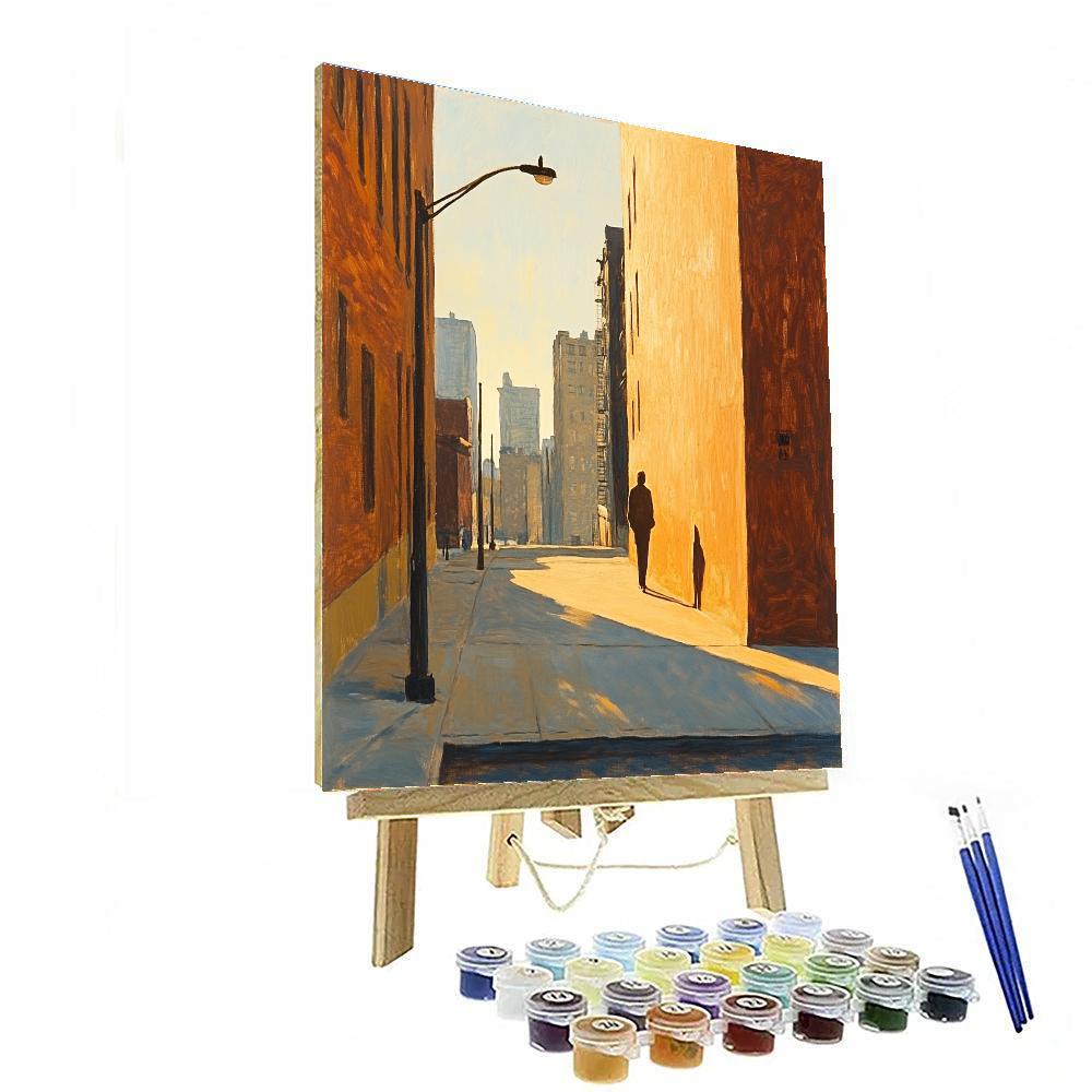 Edward Hopper Inspired Lonely Street Number painting