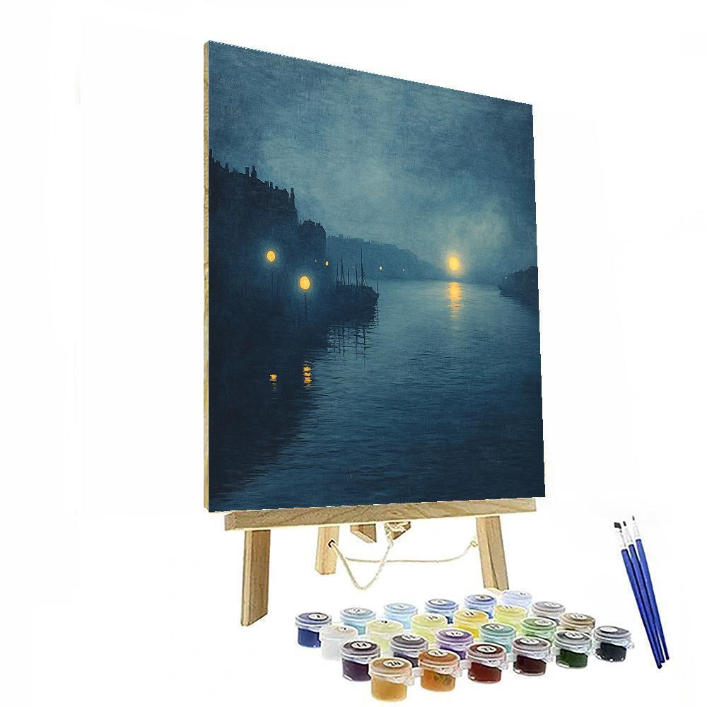 James McNeill Whistler Inspired Nocturne Harbor Paint by numbers art