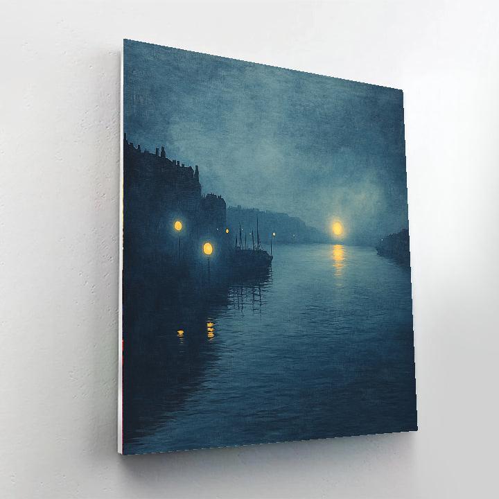 James McNeill Whistler Inspired Nocturne Harbor Paint by numbers art