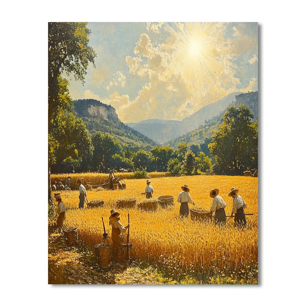 Jean-François Millet Inspired Rural Harvest Painting by numbers kit