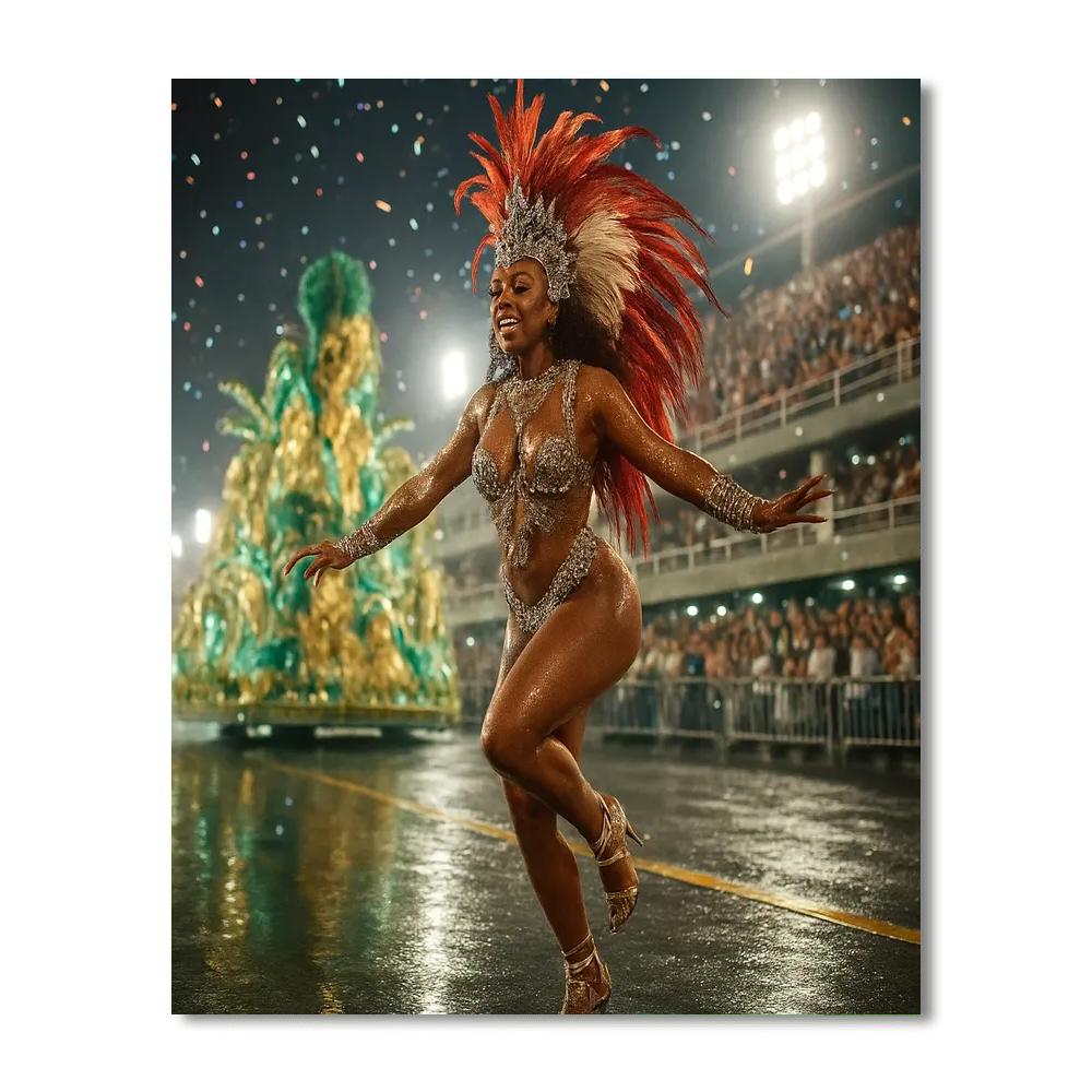 Rio Carnival Samba Night paint by numbers