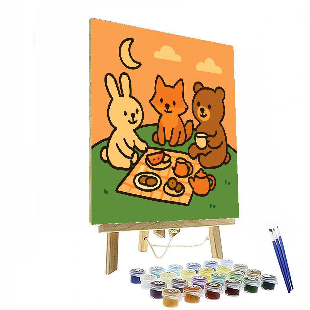 Planet Picnic Pals DIY paint by numbers