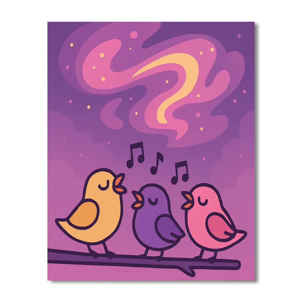 Nebula Nightingales Numbered painting kits