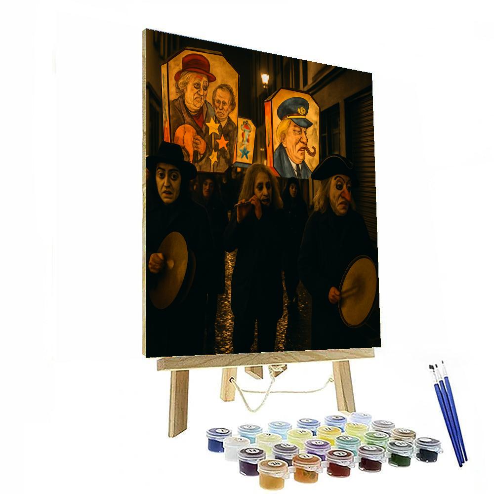 Basel Fasnacht Lantern Parade Paint by numbers art