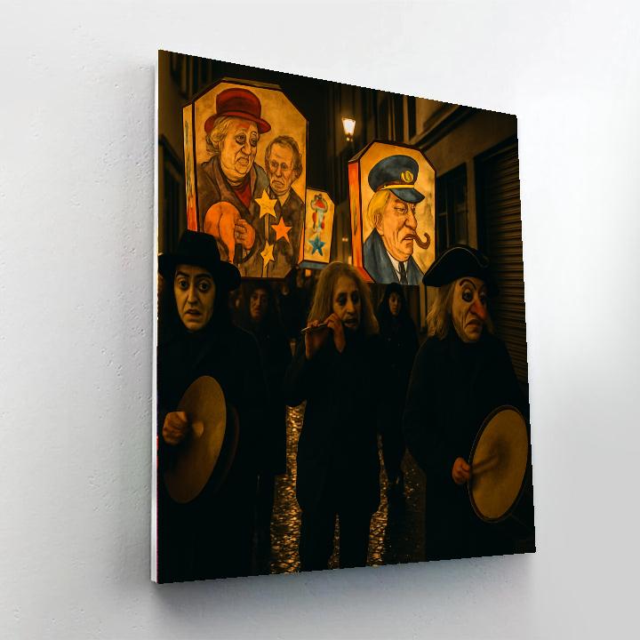 Basel Fasnacht Lantern Parade Paint by numbers art