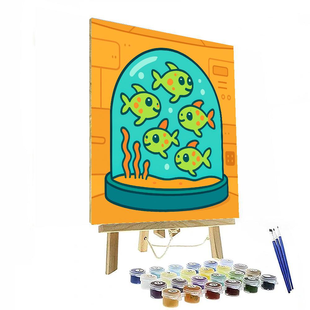 Alien Aquarium Adventure paint by number