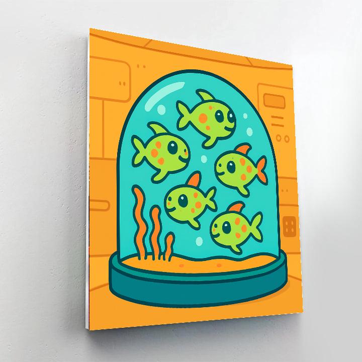 Alien Aquarium Adventure paint by number