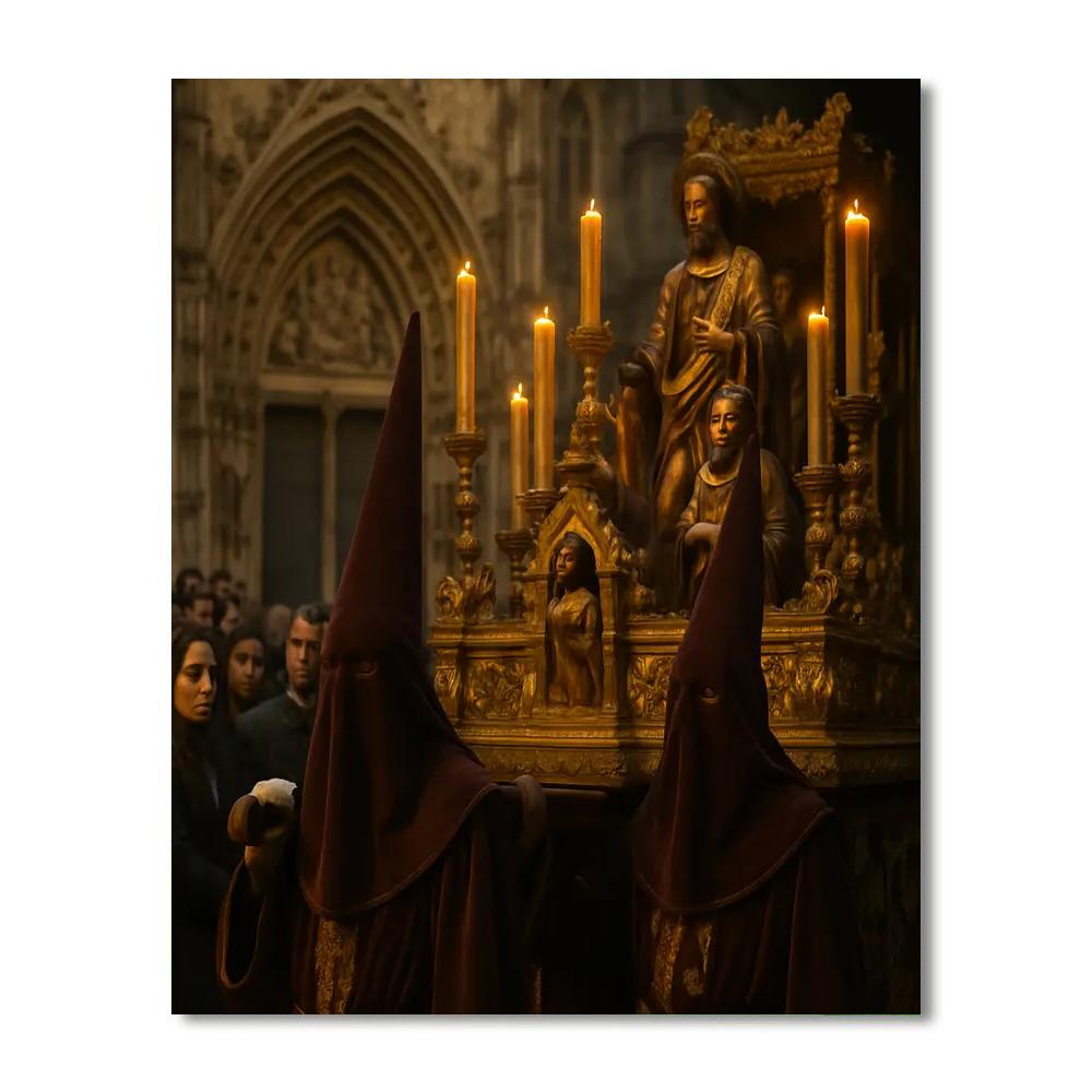 Semana Santa Holy Procession Painting by numbers kit