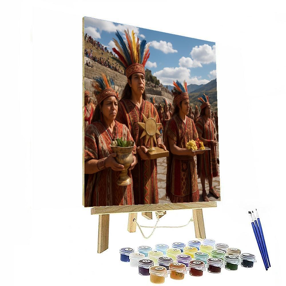 Inti Raymi Sun Festival Cusco paint by numbers