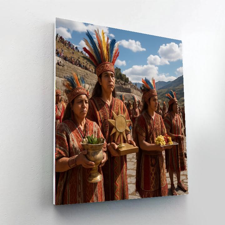 Inti Raymi Sun Festival Cusco paint by numbers