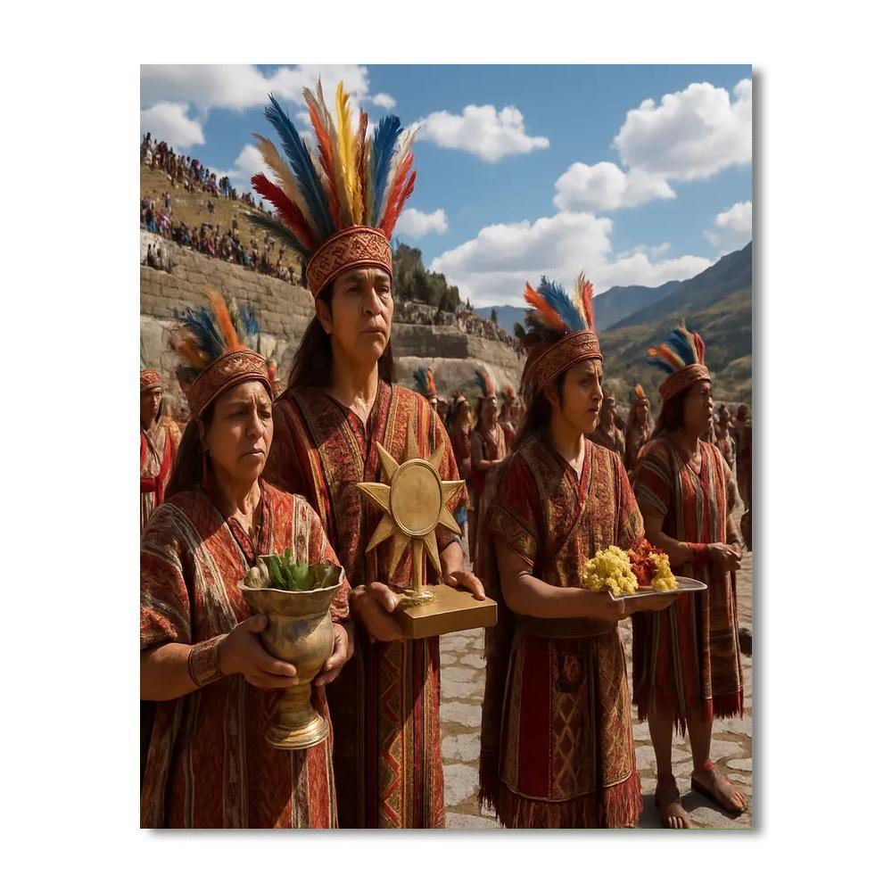 Inti Raymi Sun Festival Cusco paint by numbers