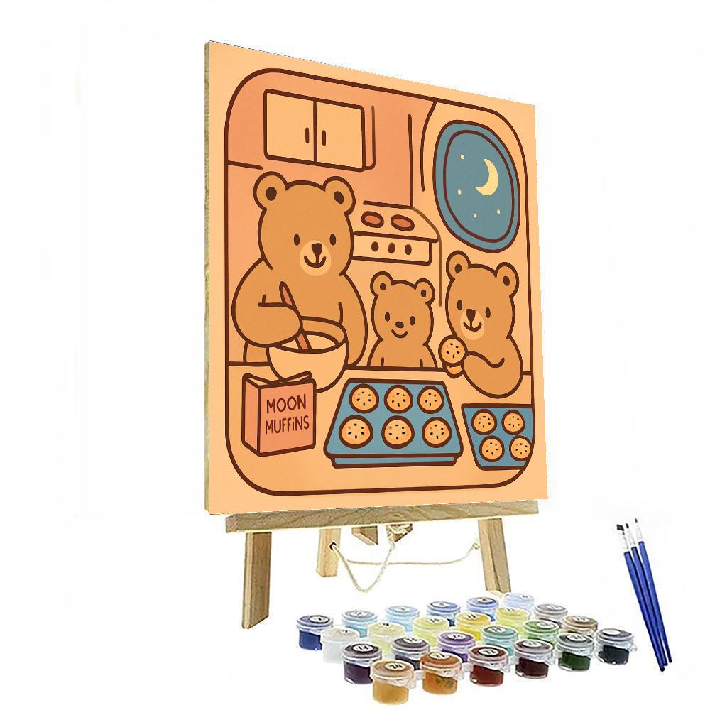 Space Bakery Bears Paint by numbers kits