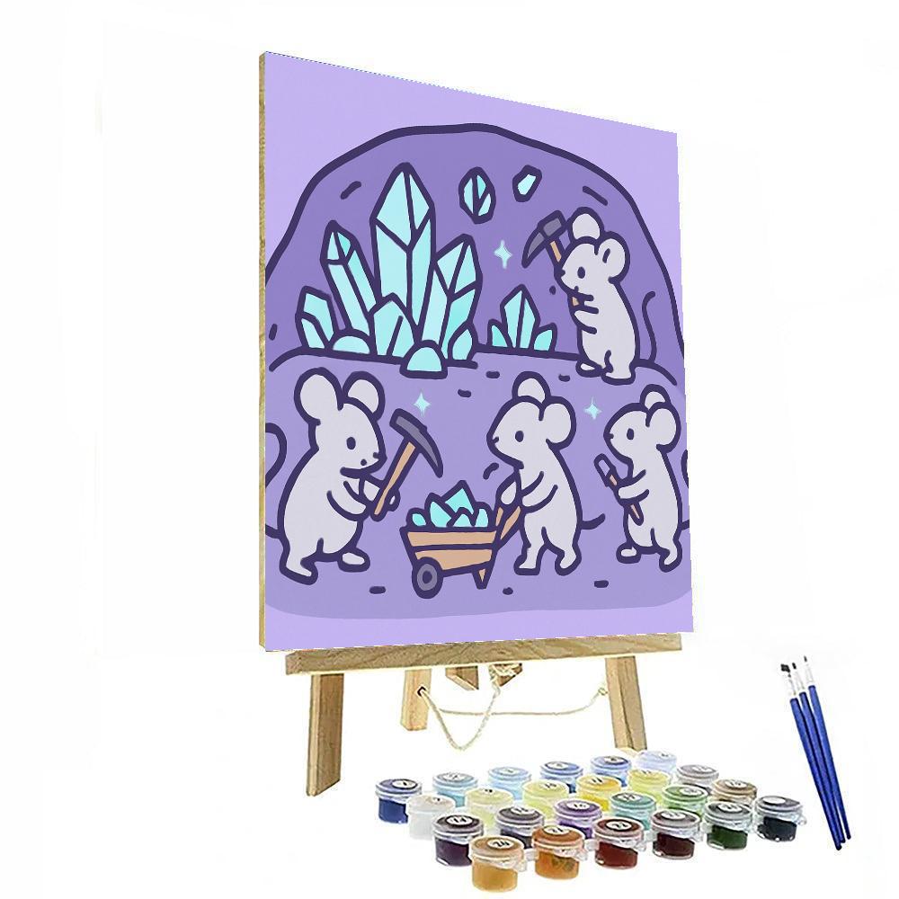 Meteor Miner Mice painting number kit