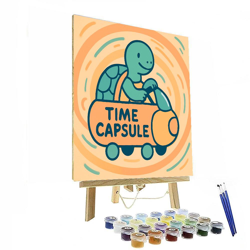 Time Travel Turtle DIY paint by numbers