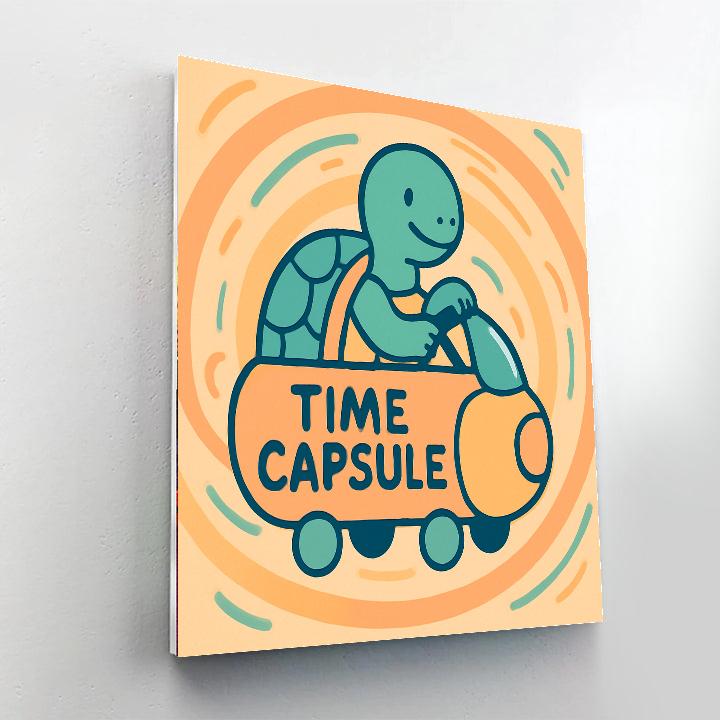 Time Travel Turtle DIY paint by numbers