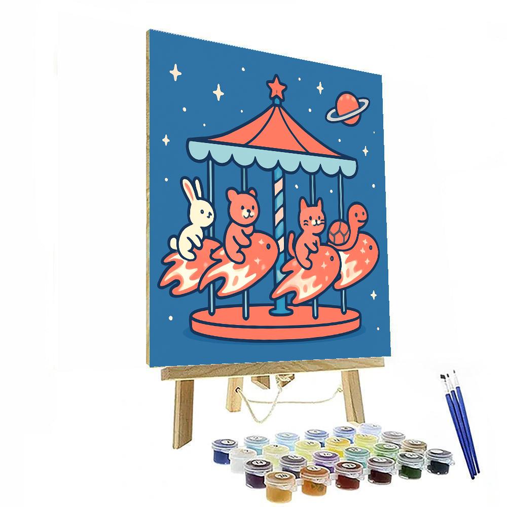 Comet Carousel Numbered painting kits
