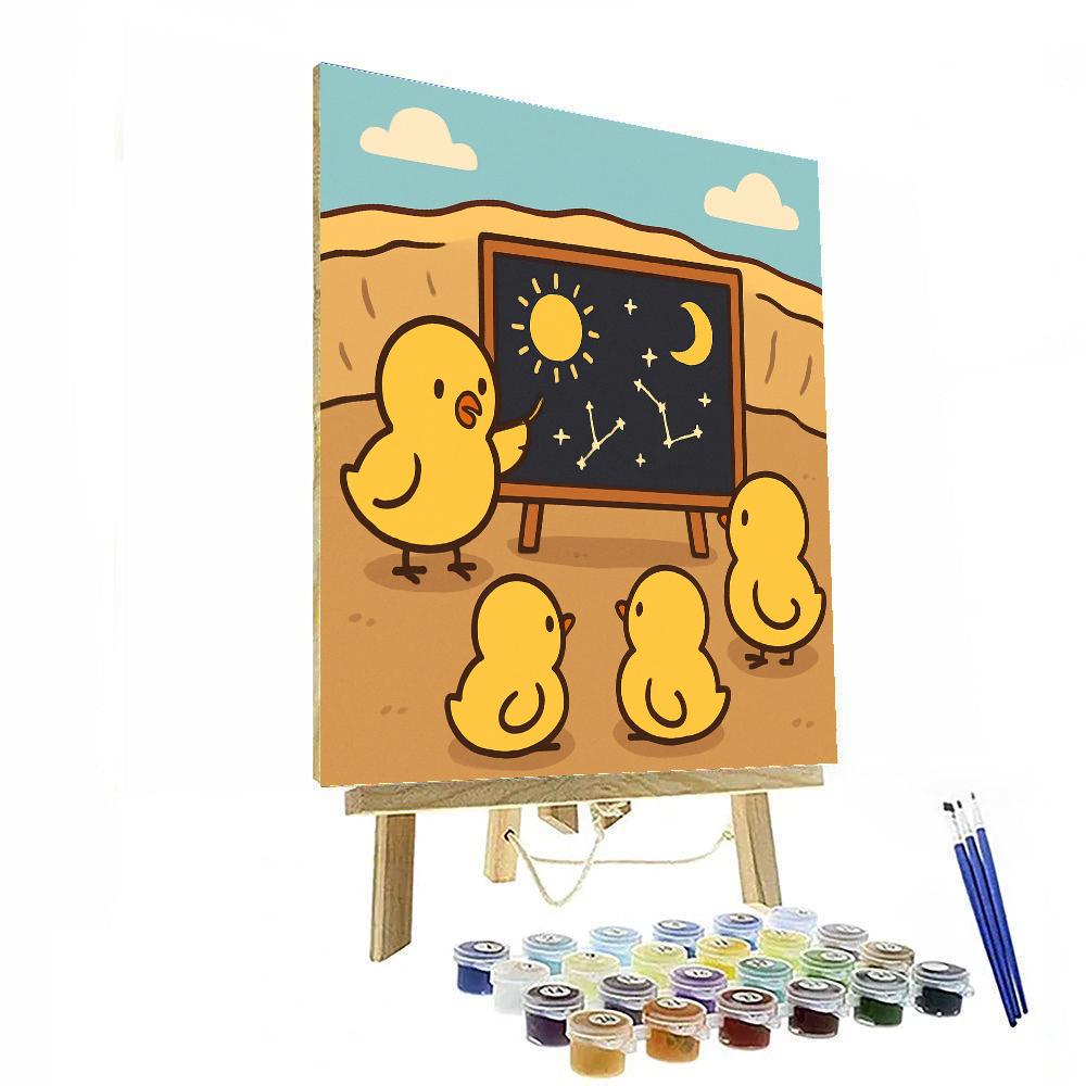 Crater Classroom Chicks painting number kit