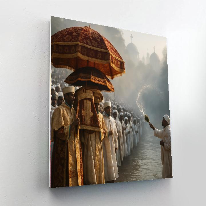 Timkat Epiphany River Baptism Numbered painting kits