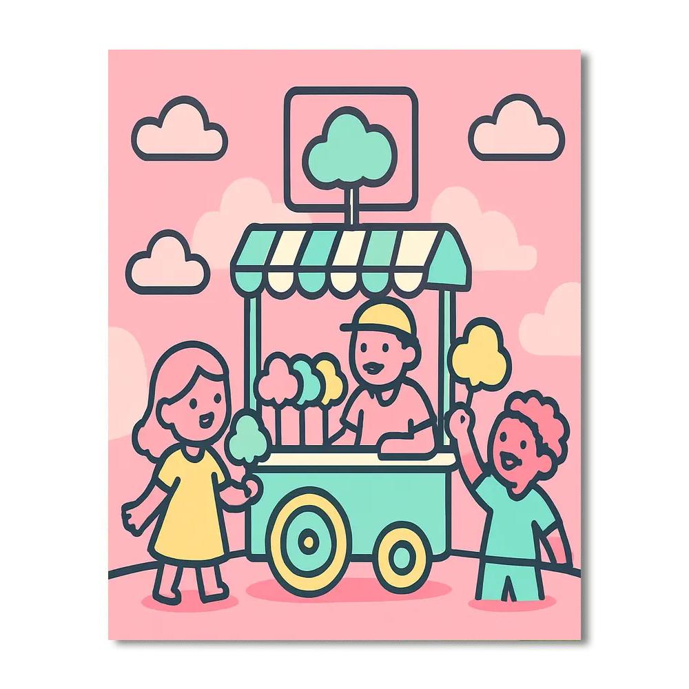 Cosmic Candy Clouds Paint by numbers kits