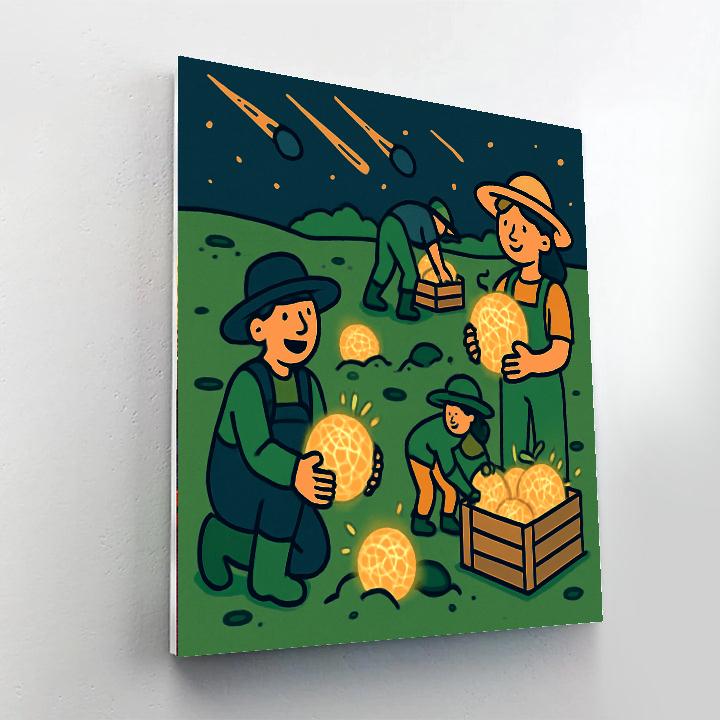 Meteor Melon Farm Numbered painting kits