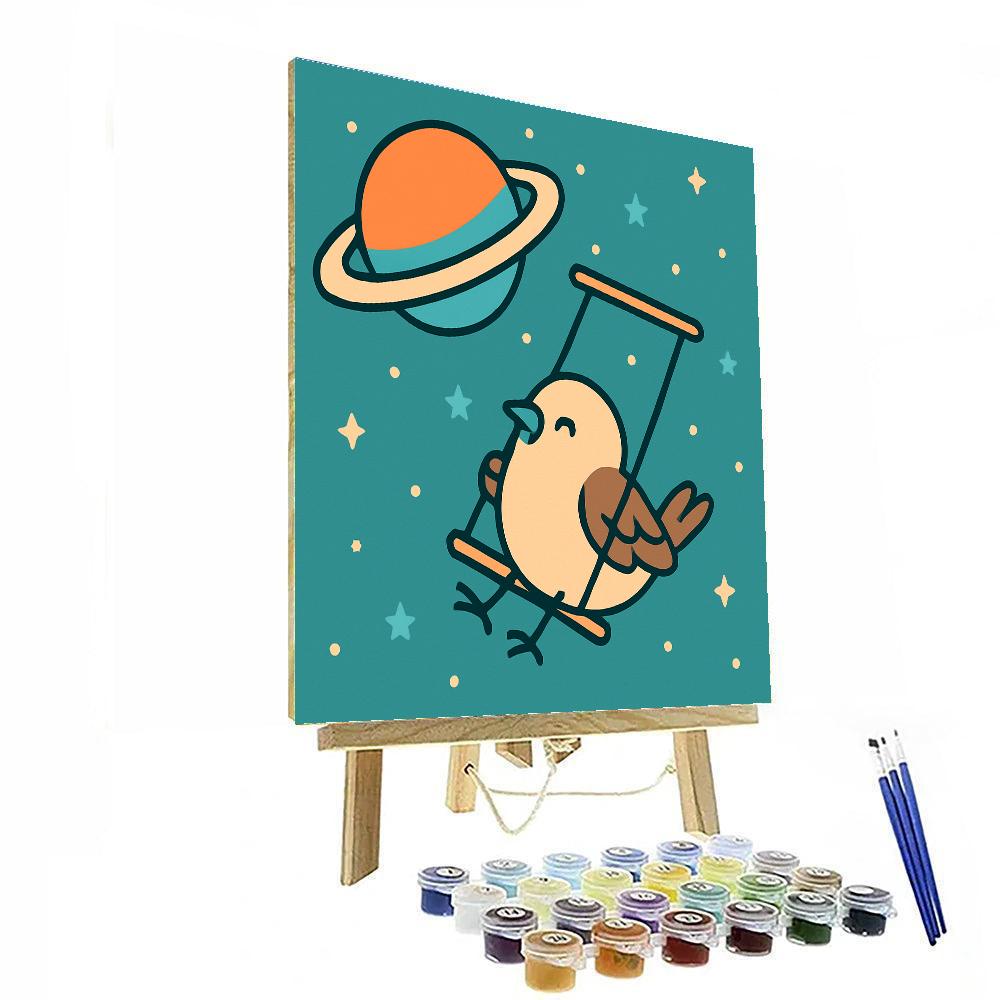 Saturn Swing Sparrow painting number kit