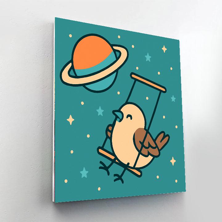 Saturn Swing Sparrow painting number kit