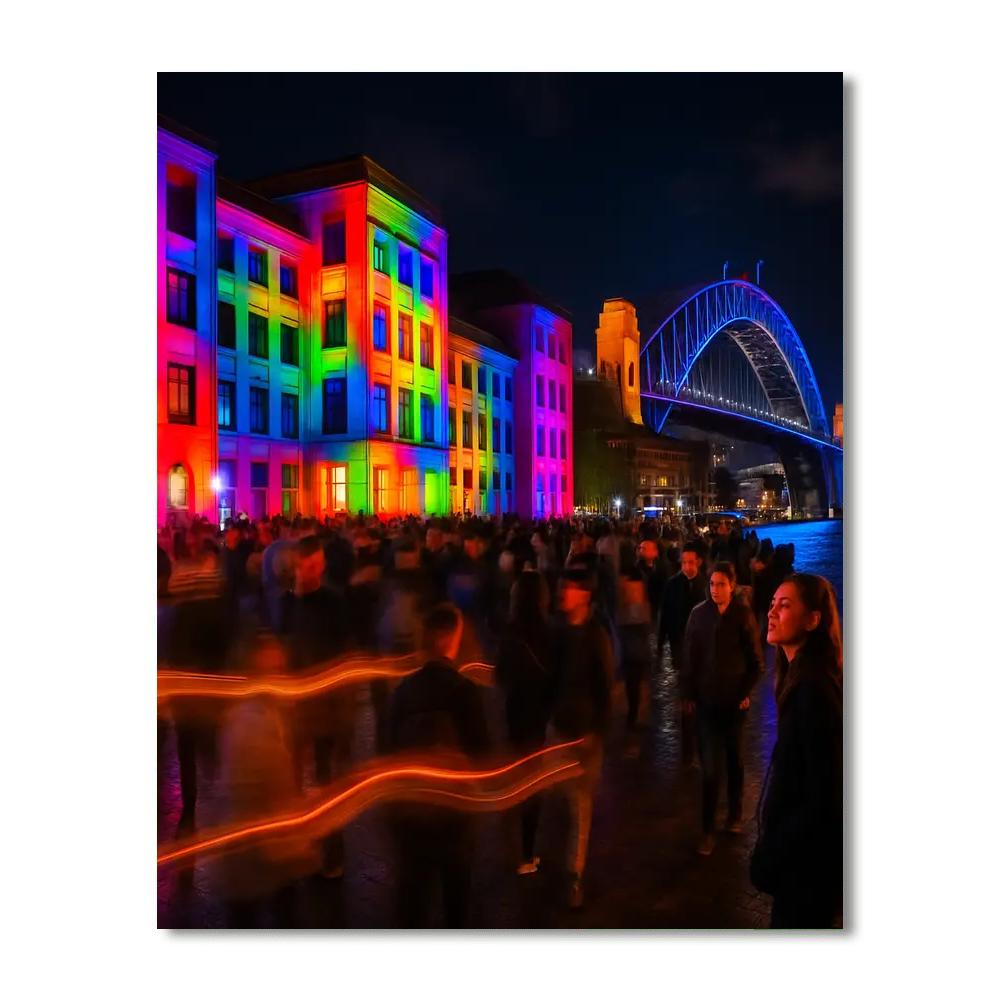 Vivid Sydney Light Walkers Numbered painting kits