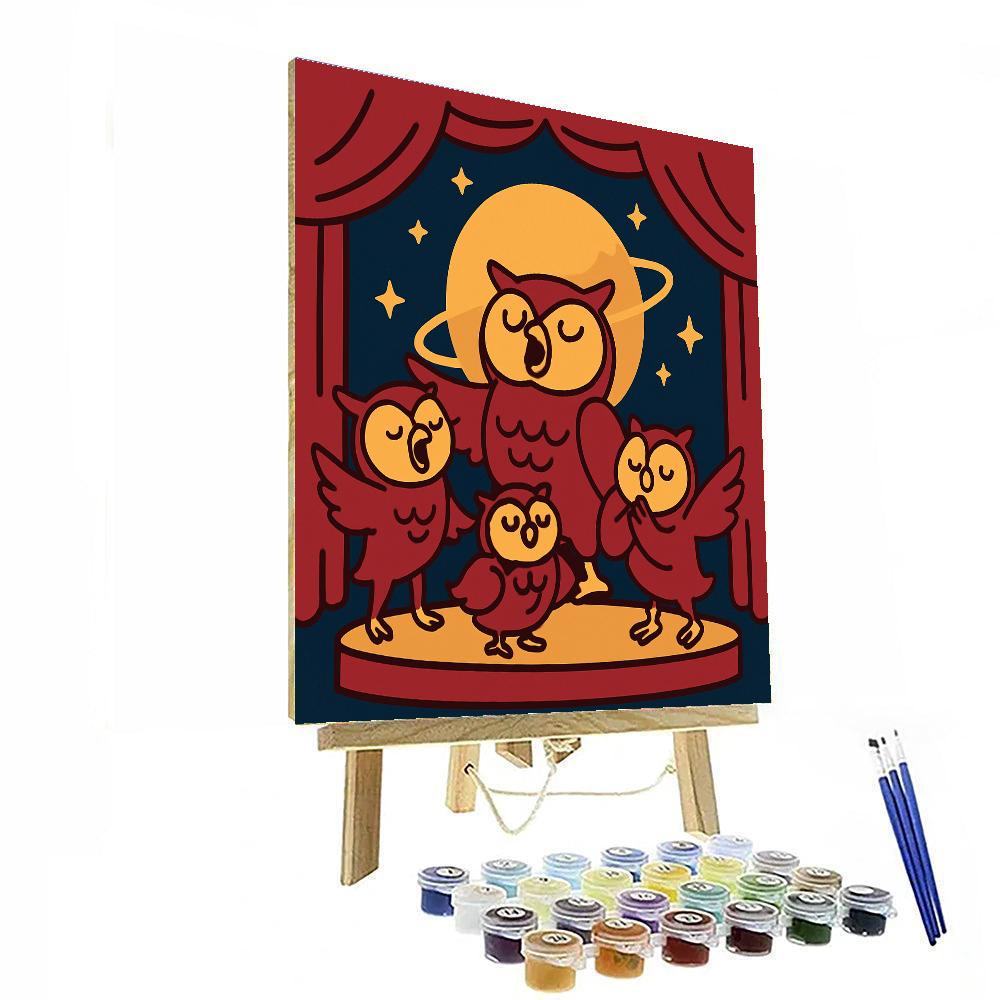 Orbit Opera Owls Paint by numbers kits