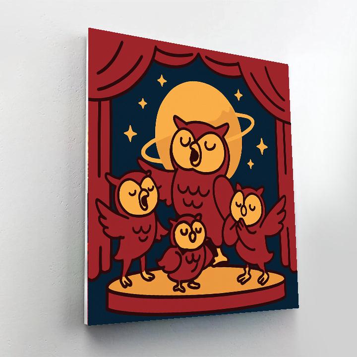 Orbit Opera Owls Paint by numbers kits