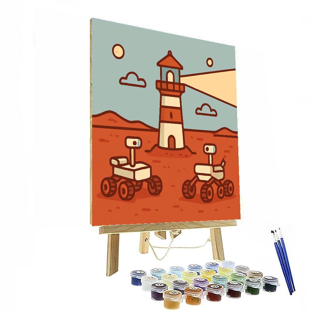 Lighthouse On Mars paint by numbers
