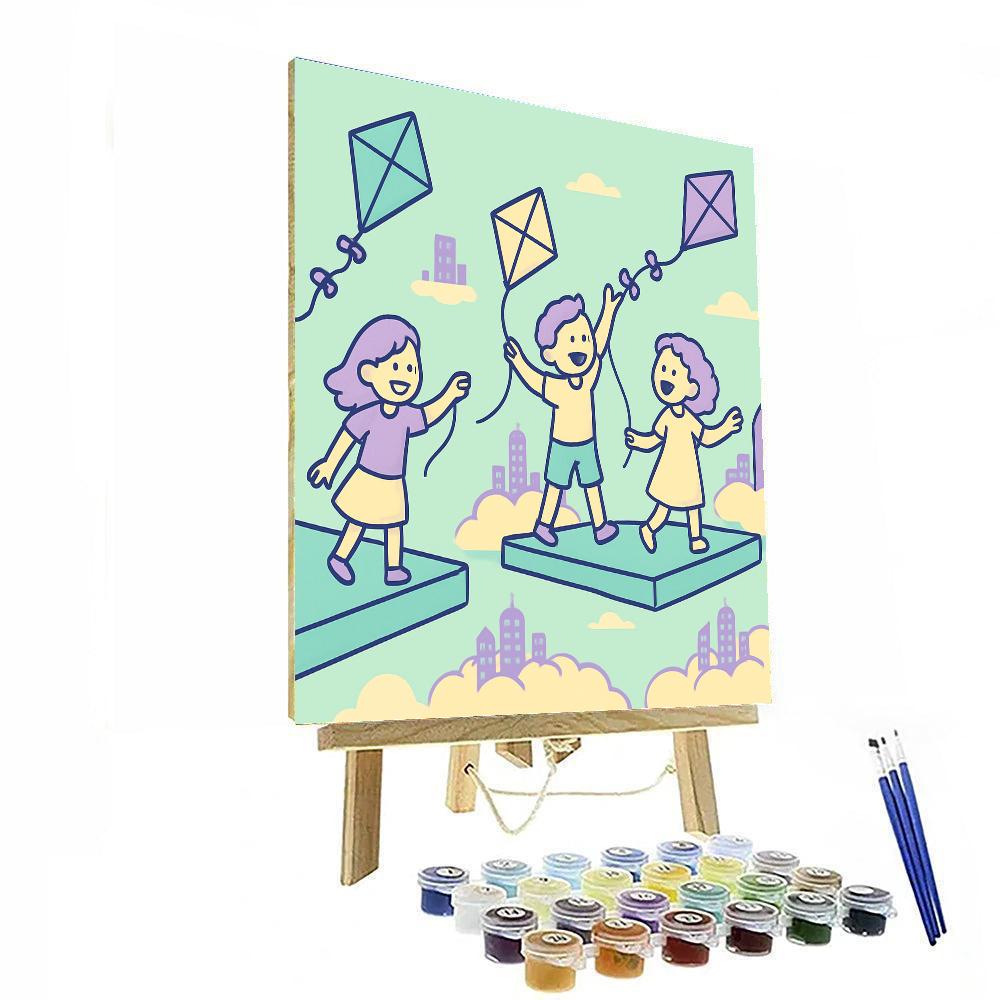 Cloud City Kites Paint by numbers kits