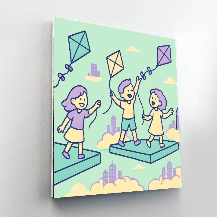 Cloud City Kites Paint by numbers kits